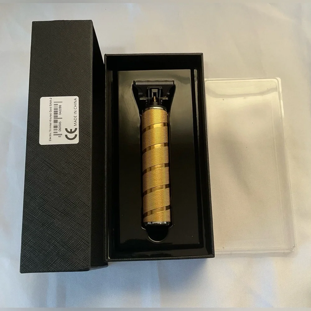 NWT Barbarossa Brothers Skeleton Hair & Beard Trimmer - Knurled Gold